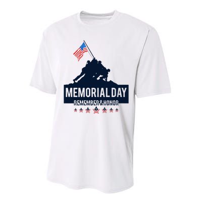 4th Of July Remember And Honor Memorial Day Gift For Veteran Performance Sprint T-Shirt