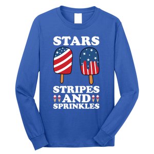 4th Of July Ice Cream Patriotic Ice Cream Cone Usa Ice Cream Great Gift Long Sleeve Shirt