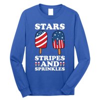 4th Of July Ice Cream Patriotic Ice Cream Cone Usa Ice Cream Great Gift Long Sleeve Shirt