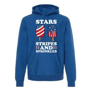 4th Of July Ice Cream Patriotic Ice Cream Cone Usa Ice Cream Great Gift Premium Hoodie