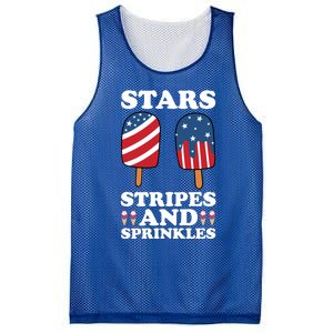 4th Of July Ice Cream Patriotic Ice Cream Cone Usa Ice Cream Great Gift Mesh Reversible Basketball Jersey Tank