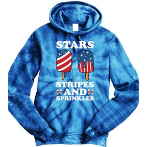 4th Of July Ice Cream Patriotic Ice Cream Cone Usa Ice Cream Great Gift Tie Dye Hoodie