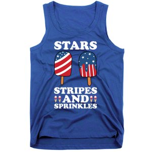 4th Of July Ice Cream Patriotic Ice Cream Cone Usa Ice Cream Great Gift Tank Top