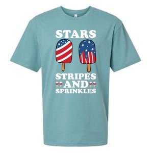 4th Of July Ice Cream Patriotic Ice Cream Cone Usa Ice Cream Great Gift Sueded Cloud Jersey T-Shirt