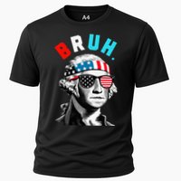 4th Of July 2024 George Washington Bruh Cooling Performance Crew T-Shirt