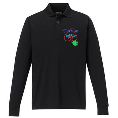 4th Of July Economy This Year Fart Of July Performance Long Sleeve Polo