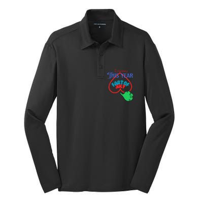 4th Of July Economy This Year Fart Of July Silk Touch Performance Long Sleeve Polo