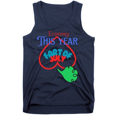 4th Of July Economy This Year Fart Of July Tank Top