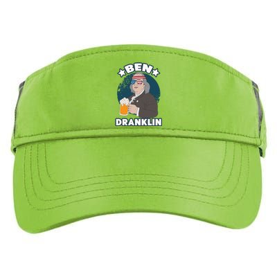 4th Of July Memorial Day Ben Drankin Benjamin Franklin Cute Gift Adult Drive Performance Visor