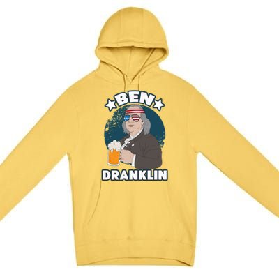 4th Of July Memorial Day Ben Drankin Benjamin Franklin Cute Gift Premium Pullover Hoodie