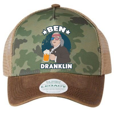 4th Of July Memorial Day Ben Drankin Benjamin Franklin Cute Gift Legacy Tie Dye Trucker Hat