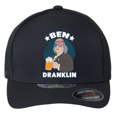 4th Of July Memorial Day Ben Drankin Benjamin Franklin Cute Gift Flexfit Unipanel Trucker Cap