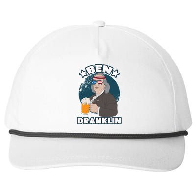 4th Of July Memorial Day Ben Drankin Benjamin Franklin Cute Gift Snapback Five-Panel Rope Hat