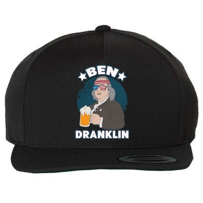 4th Of July Memorial Day Ben Drankin Benjamin Franklin Cute Gift Wool Snapback Cap