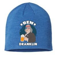 4th Of July Memorial Day Ben Drankin Benjamin Franklin Cute Gift Sustainable Beanie