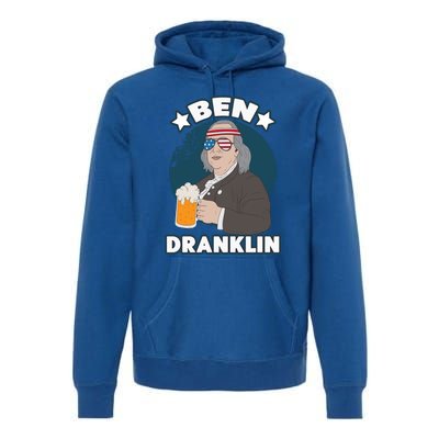 4th Of July Memorial Day Ben Drankin Benjamin Franklin Cute Gift Premium Hoodie