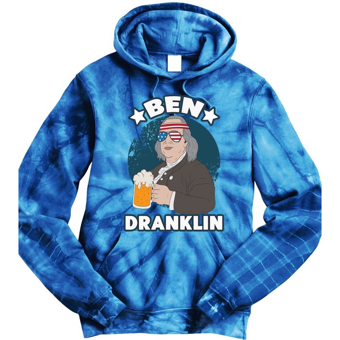 4th Of July Memorial Day Ben Drankin Benjamin Franklin Cute Gift Tie Dye Hoodie