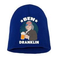 4th Of July Memorial Day Ben Drankin Benjamin Franklin Cute Gift Short Acrylic Beanie