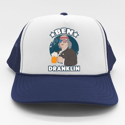 4th Of July Memorial Day Ben Drankin Benjamin Franklin Cute Gift Trucker Hat