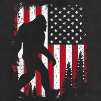 4th Of July Bigfoot Sasquatch American Flag Patriotic Adult Drive Performance Visor