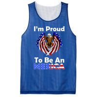 4th Of July Meaningful Gift Proud To Be An American Eagle Us Flag Funny Gift Mesh Reversible Basketball Jersey Tank