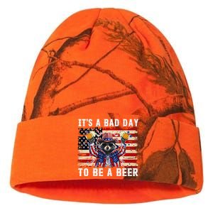 4th Of July Its A Bad Day Tobe A Beer Funny Racoon Gift Kati Licensed 12" Camo Beanie