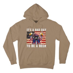 4th Of July Its A Bad Day Tobe A Beer Funny Racoon Gift Hoodie