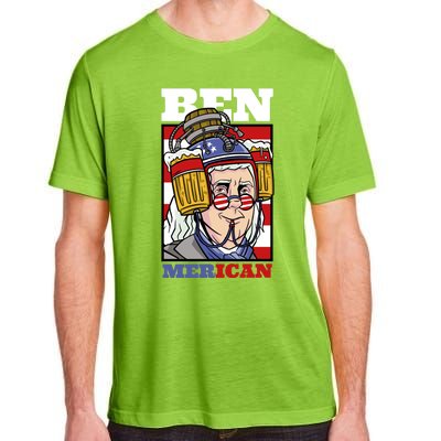 4th Of July Independence Day Ben Drankin Merica Funny Gift Adult ChromaSoft Performance T-Shirt