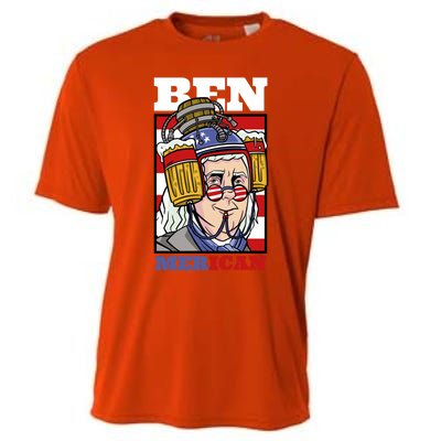 4th Of July Independence Day Ben Drankin Merica Funny Gift Cooling Performance Crew T-Shirt