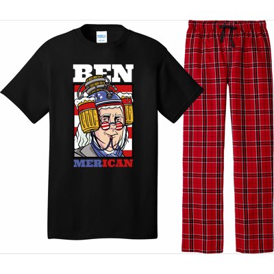 4th Of July Independence Day Ben Drankin Merica Funny Gift Pajama Set