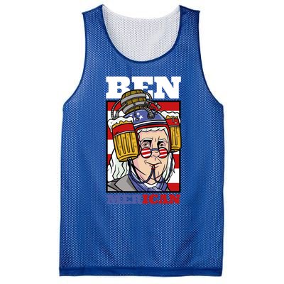 4th Of July Independence Day Ben Drankin Merica Funny Gift Mesh Reversible Basketball Jersey Tank