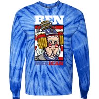 4th Of July Independence Day Ben Drankin Merica Funny Gift Tie-Dye Long Sleeve Shirt