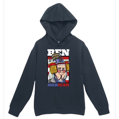 4th Of July Independence Day Ben Drankin Merica Funny Gift Urban Pullover Hoodie