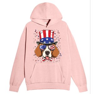 4th Of July Patriotic Beagle American USA Flag Beagle Lovers Urban Pullover Hoodie