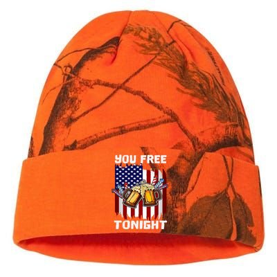 4th Of July Party You Free Tonight American Flag Usa Gift Kati Licensed 12" Camo Beanie