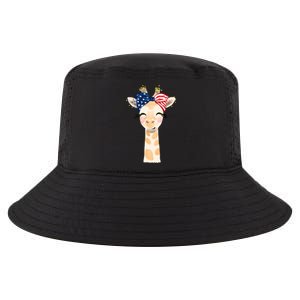 4th Of July Usa Giraffe Cute Cool Comfort Performance Bucket Hat