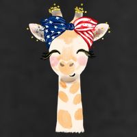 4th Of July Usa Giraffe Cute Adult Drive Performance Visor