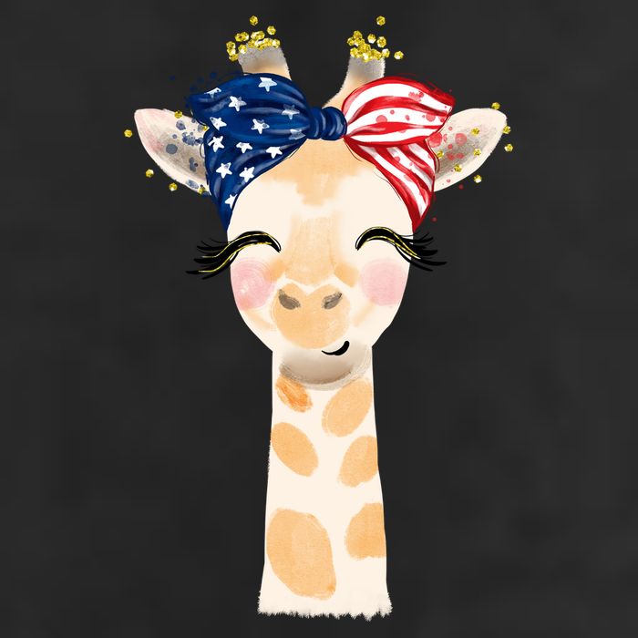 4th Of July Usa Giraffe Cute Adult Drive Performance Visor