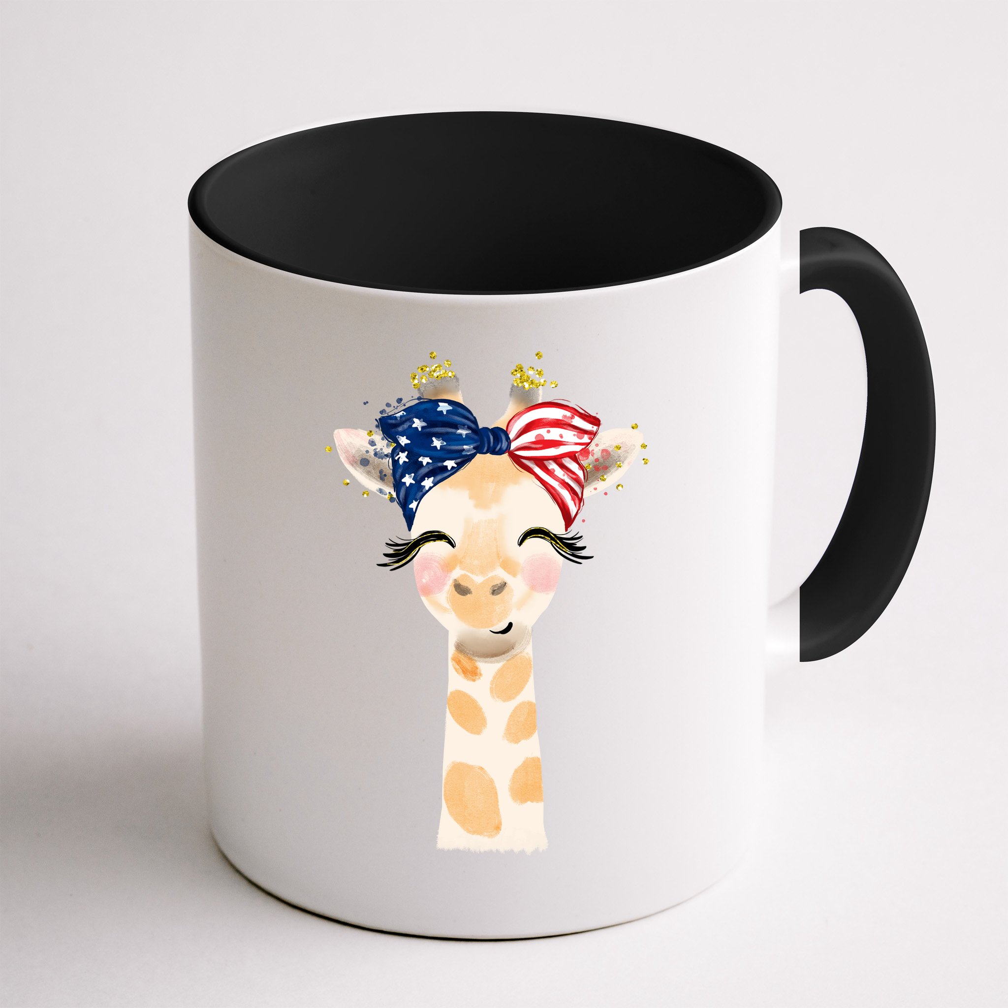 4th Of July Usa Giraffe Cute Mug