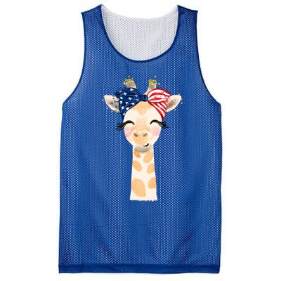 4th Of July Usa Giraffe Cute Mesh Reversible Basketball Jersey Tank