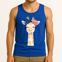4th Of July Usa Giraffe Cute Tank Top