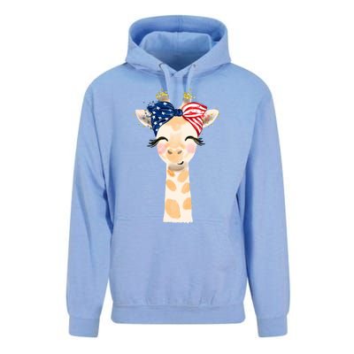 4th Of July Usa Giraffe Cute Unisex Surf Hoodie