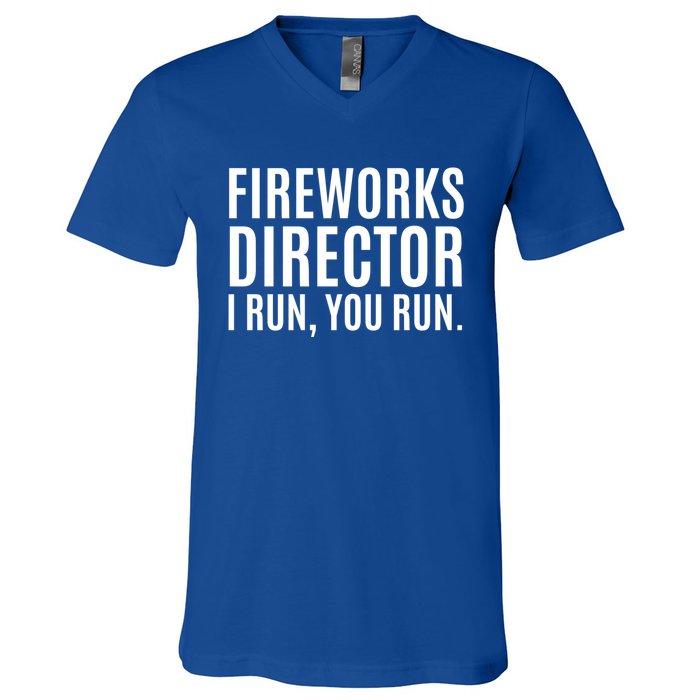 4th Of July Cute Gift Fireworks Director Gift V-Neck T-Shirt