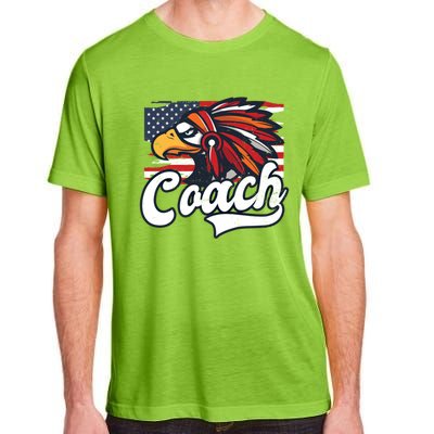 4th Of July Native Eagle Design American Flag Coach Meaningful Gift Adult ChromaSoft Performance T-Shirt