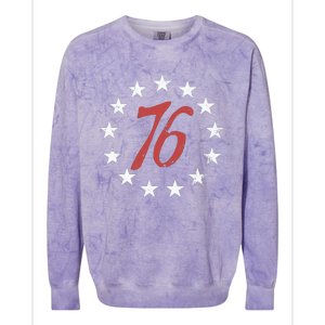 4th Of July The Spirit 76 Colorblast Crewneck Sweatshirt