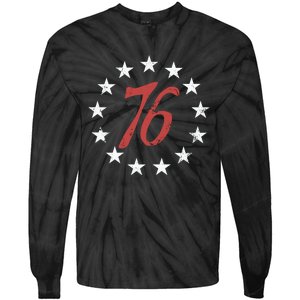 4th Of July The Spirit 76 Tie-Dye Long Sleeve Shirt