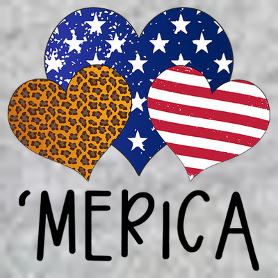 4th Of July Merica Heart USA American Flag Patriotic T-Shirt