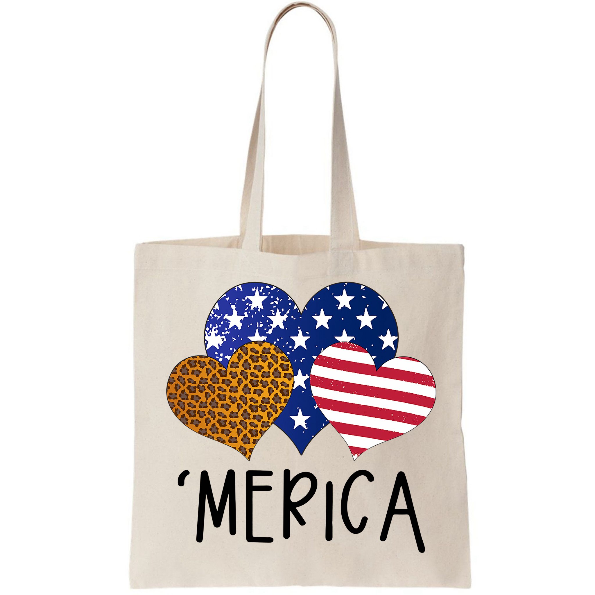 4th Of July Merica Heart USA American Flag Patriotic Bag