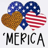 4th Of July Merica Heart USA American Flag Patriotic 11oz C Handle Ceramic Mug