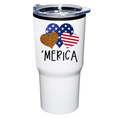 4th Of July Merica Heart USA American Flag Patriotic Tumbler